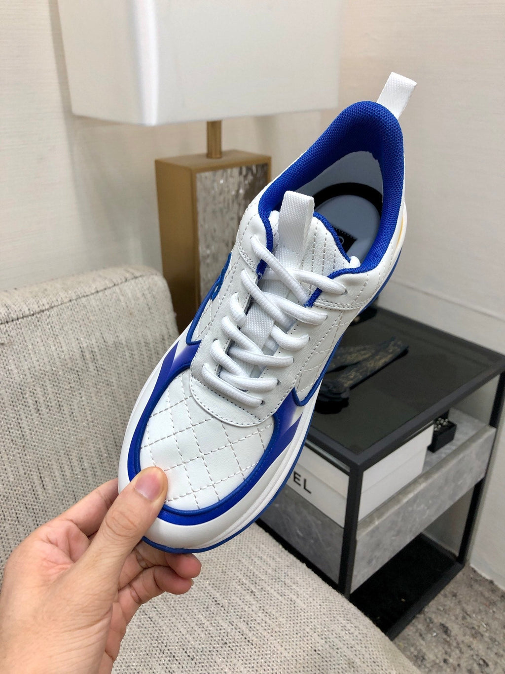 CC Sneaker Blue Yellow Nappa Leather