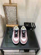 CC Sneaker In Black Mix Pink Suede