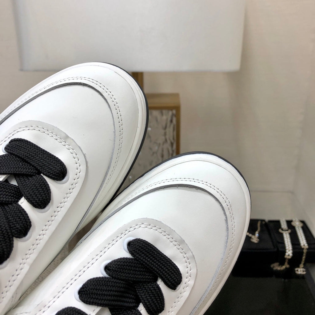 CC Sneaker Black Mix White Cowhide