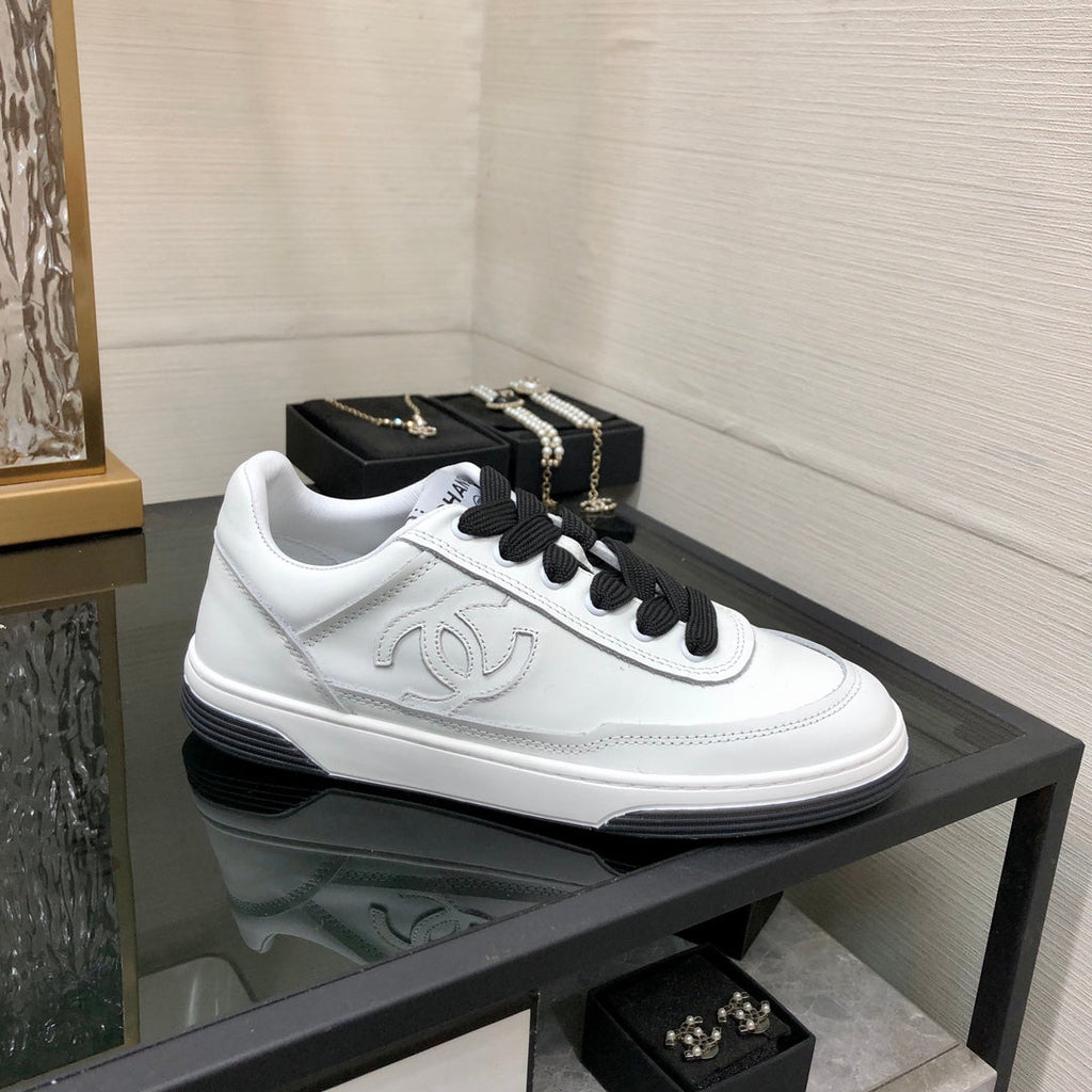 CC Sneaker Black Mix White Cowhide