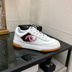 CC Sneaker Dark Red Mix Pink White Cowhide