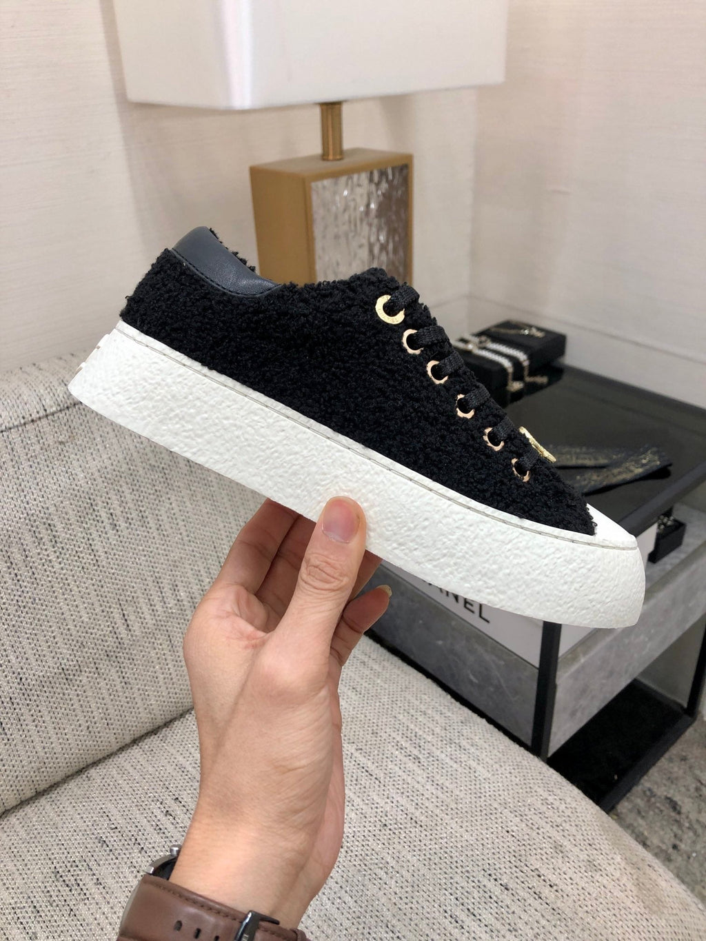 CC Low Sneaker Black Wool