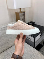 CC Low Sneaker Beige Wool