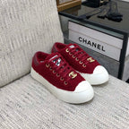 CC Low Sneaker Red Wool