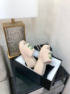 CC Wedge Sandal Beige Wool