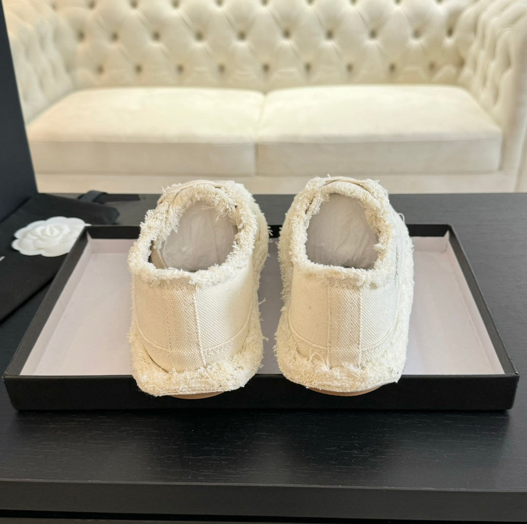 cc low sneaker white denim embroidery canvas