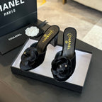 CC Mules 80mm Black Velvet