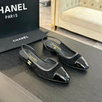 CC Slingback Black Suede