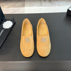 CC Moccasins Yellow Suede