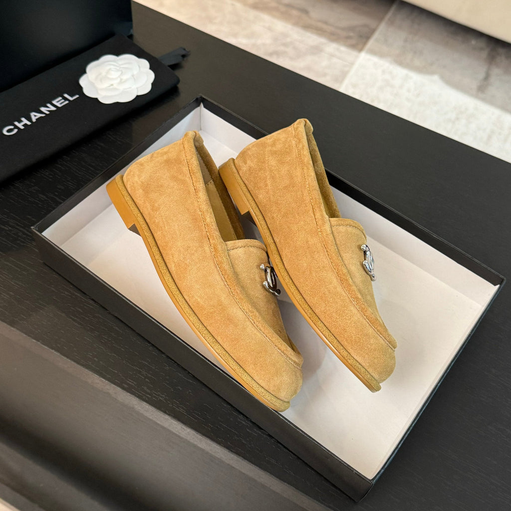 CC Moccasins Yellow Suede