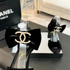CC Sandals Black Velvet