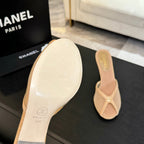 CC 26s Sandal 7cm Beige Mesh Suede 700604