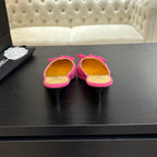 HIGH HEEL MULE 65 MM IN DEEP PINK SUEDE