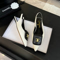 CC 25C Slingback Flat White   sheepskin 212950