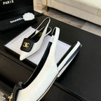 CC 25C Slingback Flat White   sheepskin 212950