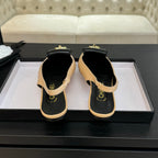 CC 25C Slingback Flat Cream   sheepskin 212951
