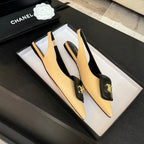 CC 25C Slingback Flat Cream   sheepskin 212951