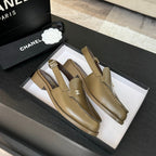 CC 25C Slingback Loafer Bronze Olive Patent Leather