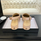 CC 25C Slingback Loafer Beige Patent Leather