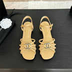 CC 15mm Sandal DarkCream Sheepskin 212923
