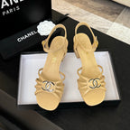 CC 45mm Sandal DarkCream Sheepskin 212928