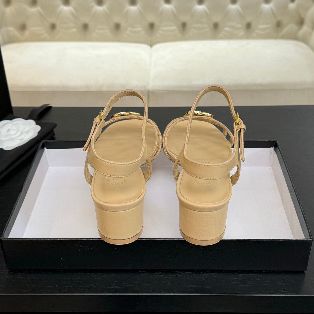 CC 45mm Sandal DarkCream Sheepskin 212928
