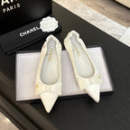 CC 25A Ballerina Ivory Satin And Sheepskin 373780