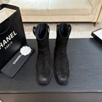 CC 2025 Short Boot Black Suede 550660
