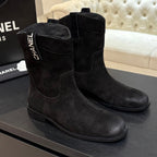 CC 2025 Short Boot Black Suede 550660