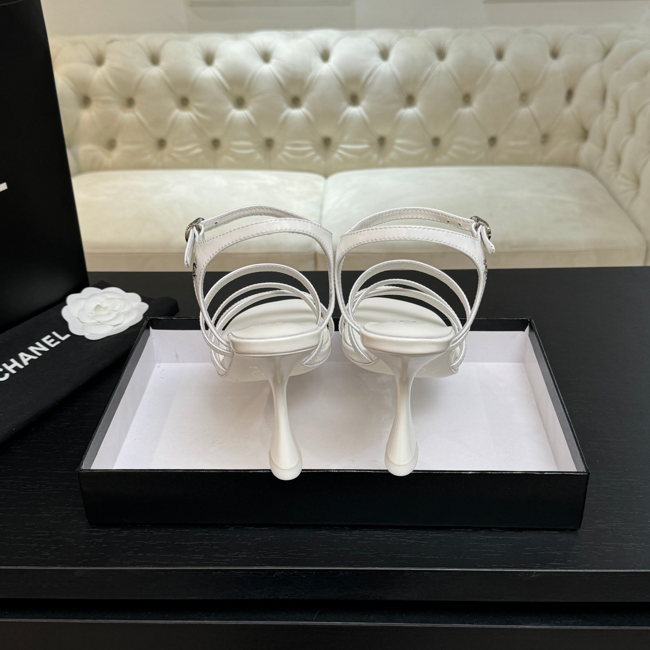CC Cruise 25/26 Sandal 95mm White Patent Leather