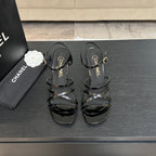 CC Cruise 25/26 Sandal 95mm Black Patent Leather