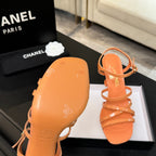 CC Cruise 25/26 Sandal 95mm Orange Patent Leather