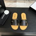CC 26C Double C Chain Cross Black Beige Sheepskin