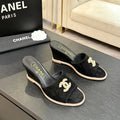 CC 2026 Wedge Sandals 65 Black Suede 667770