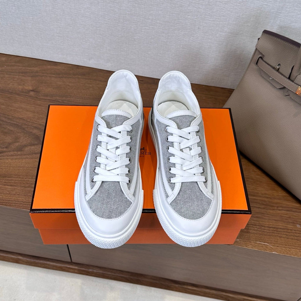 HM Get Sneaker Grey White Suede Cowhide 543791