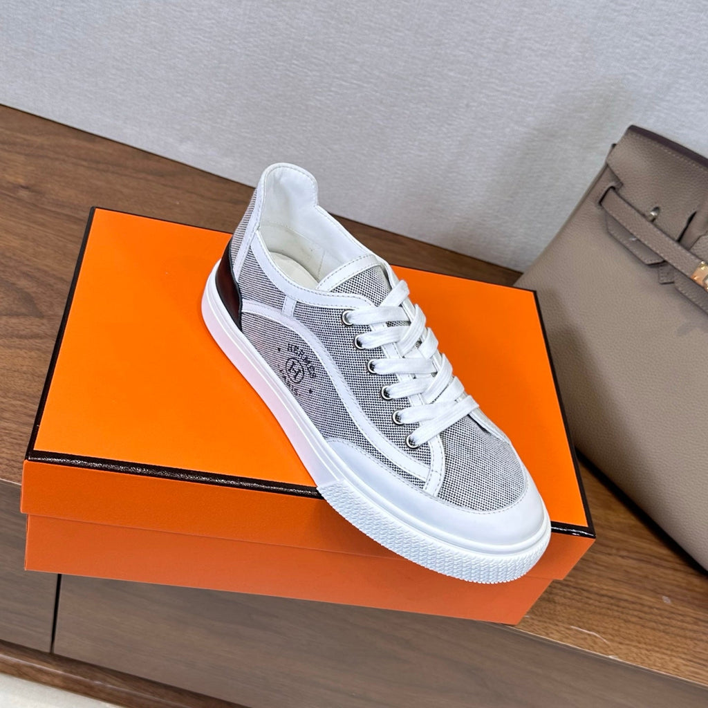 HM Get Sneaker Grey White Suede Cowhide 543791