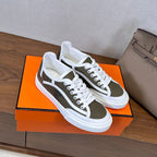 HM Get Sneaker Deep Taupe White Suede Cowhide 543792