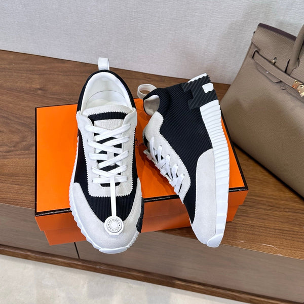 HM 26S Bouncing Sneaker In Black mix Grey Suede 543811