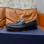 CD ODEON DRIVER LOAFER BLACK GRAINED CALFSKIN