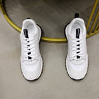 HM Men's Leader sneaker White Suede Calfskin 747917