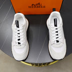 HM Men's Leader sneaker White Suede Calfskin 747917