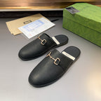 GG Men's Mule Black Cowhide 547673