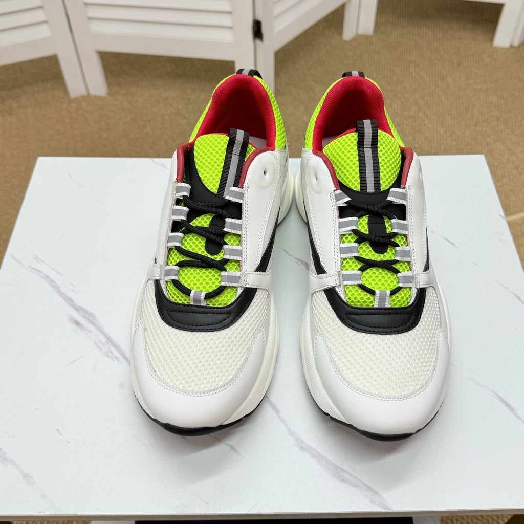 CD B22 Sneaker White-green Mesh Calfskin 648058