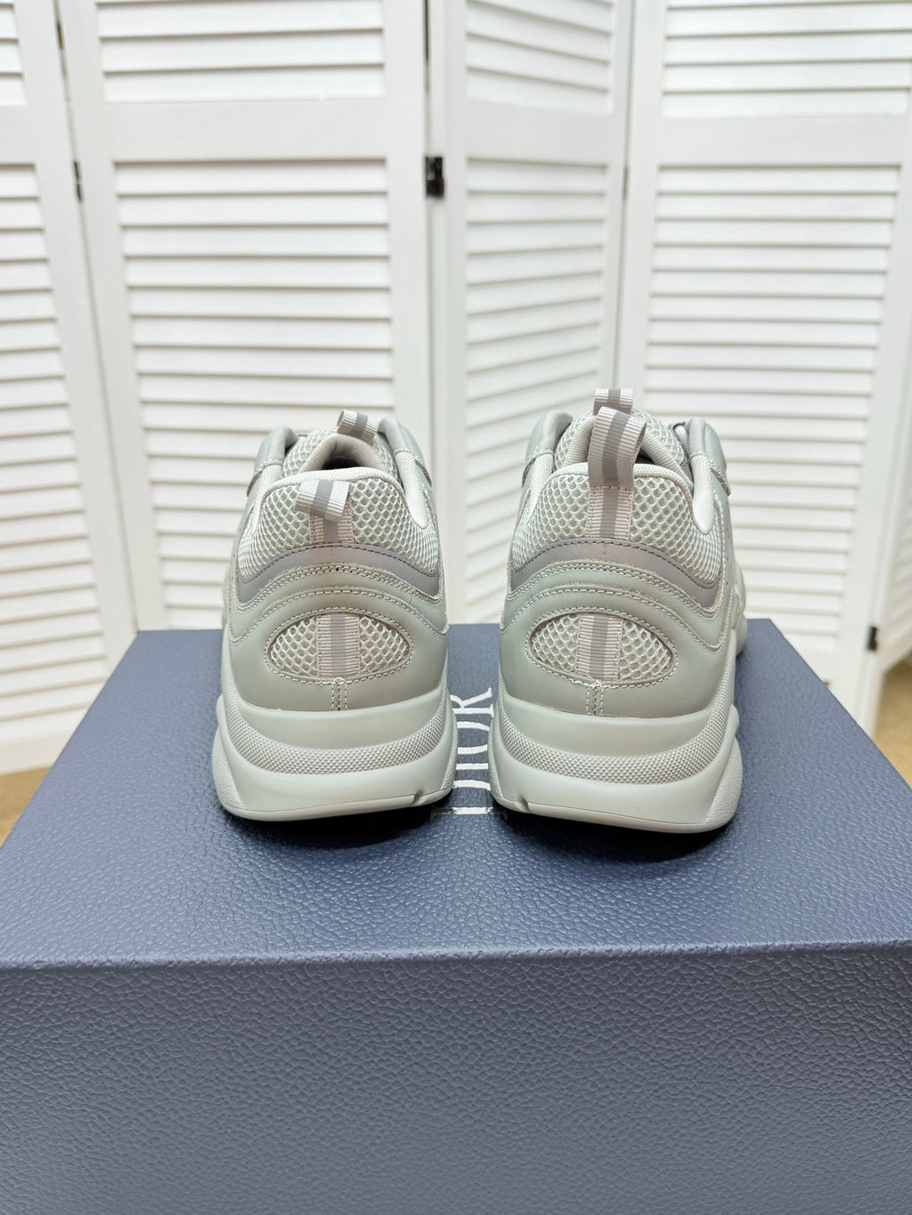 CD B22 Sneaker Grey Mesh Calfskin 648059