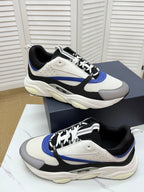 CD B22 Sneaker White-black Mesh Calfskin 648066