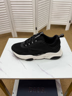 CD B22 Sneaker Black Mesh Calfskin 648068