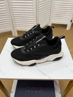 CD B22 Sneaker Black Mesh Calfskin 648068