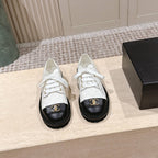 CC 26s Shoes 2cm Black White Quited Calfskin 583904