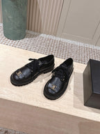 CC 26s Shoes 2cm Black Quited Calfskin 583905