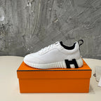 HM Bouncing 35 Sneakers White Goatskin & Suede Goatskin H Black